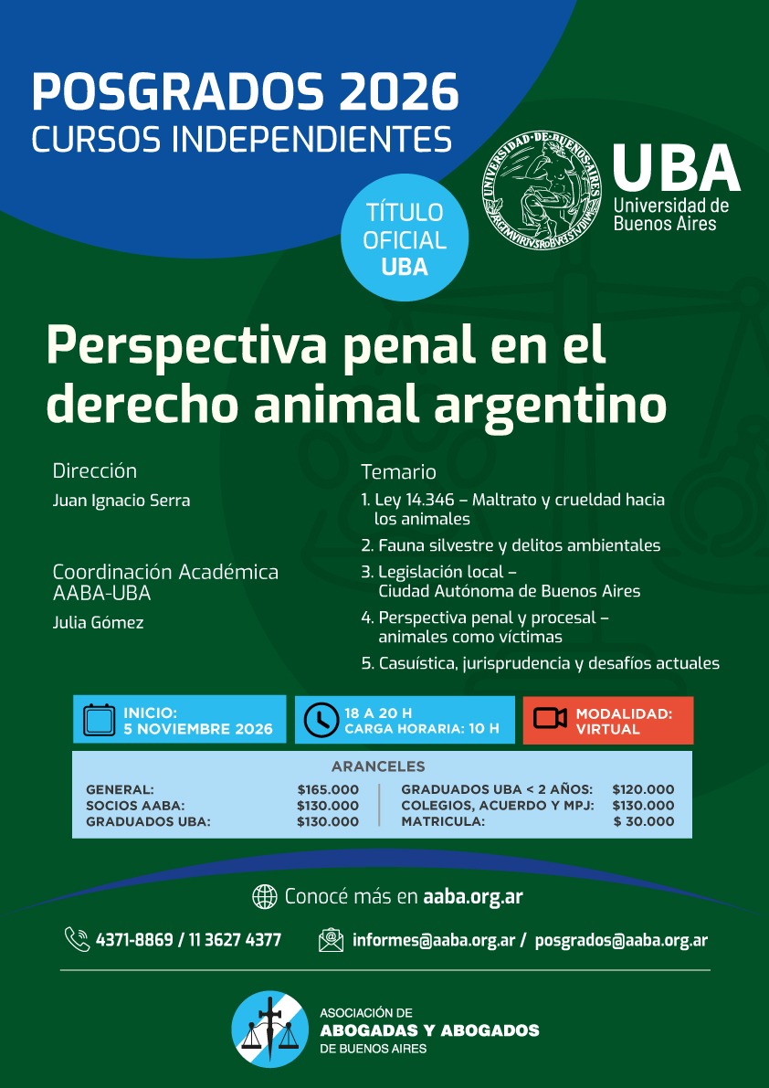PERSPECTIVA PENAL EN EL DERECHO ANIMAL ARGENTINO